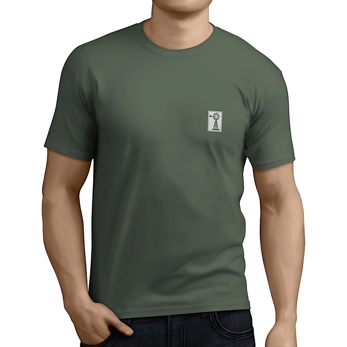 Pilbara Men’s Rodeo T-Shirt - Light Olive