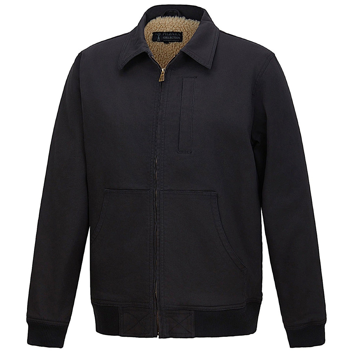 Pilbara Men’s Sherpa Bomber Jacket - Black