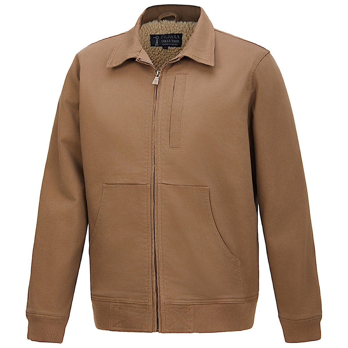 Pilbara Men’s Sherpa Bomber Jacket - Whiskey