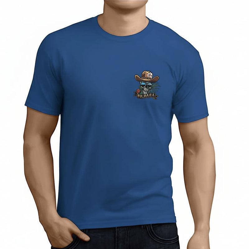 Pilbara Men’s Waratah Skull Western T-Shirt - Admiral