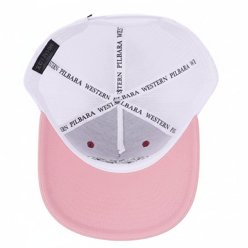 Pilbara Western Established Cap - Pale Pink/White