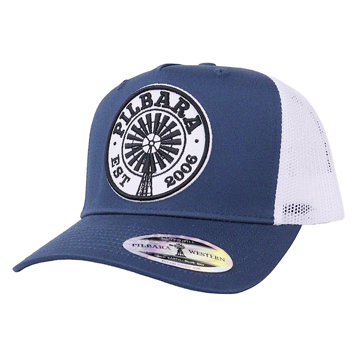 Pilbara Western Established Cap - Petrol/White
