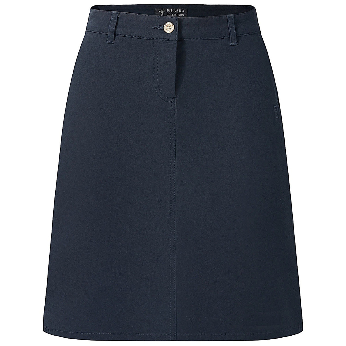Pilbara Women’s Daphne Chino A-Line Skirt - Ink Navy