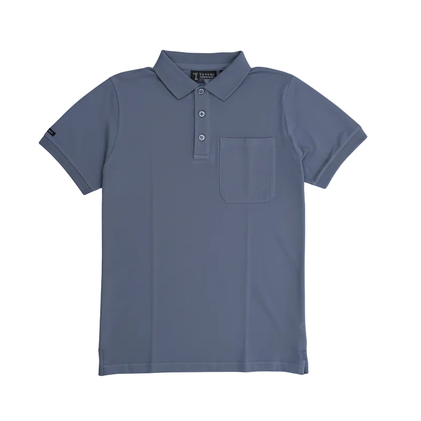 Pilbara Men’s Classic Pocket Polo - Bluesteel
