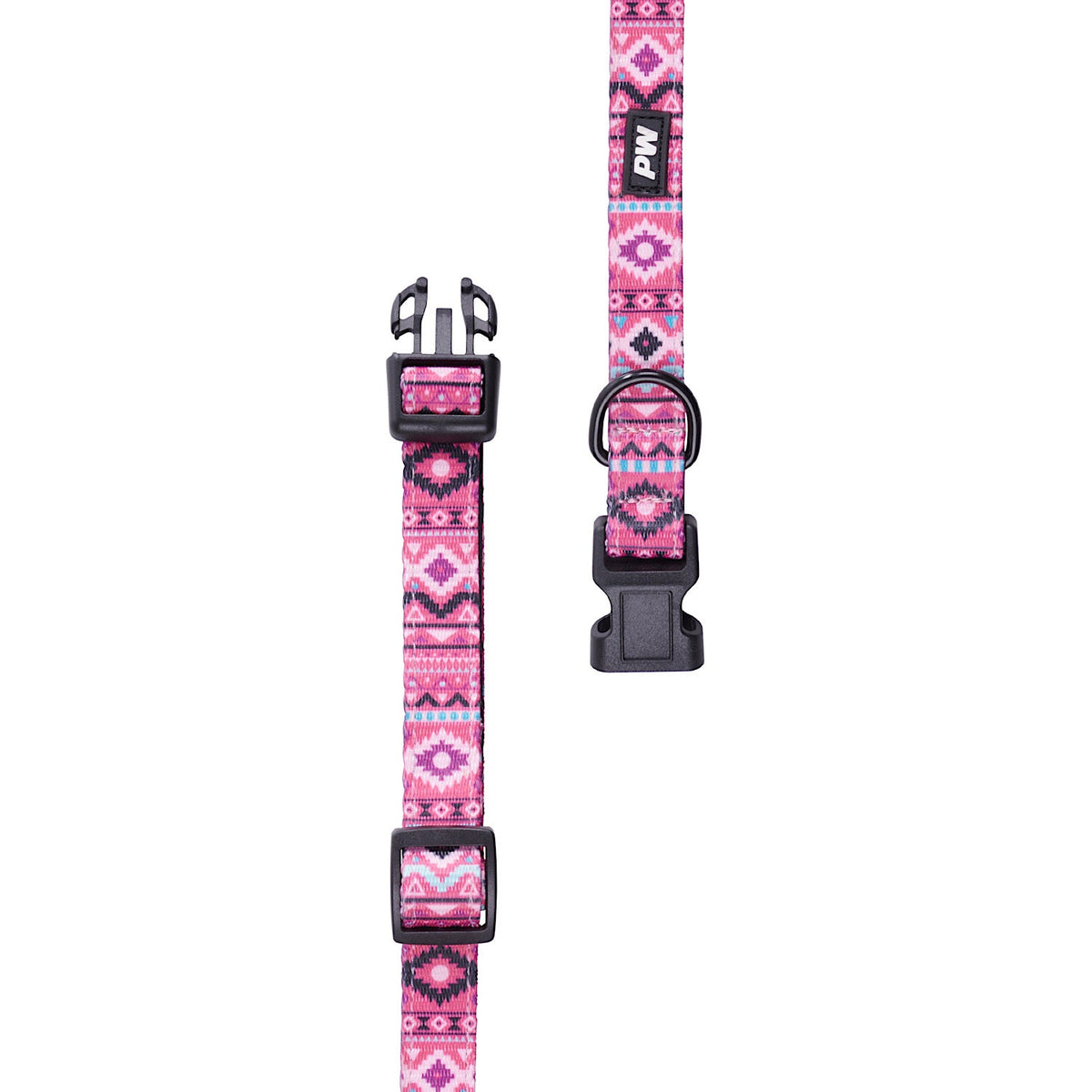 Pure Western Billie Dog Collar Pink