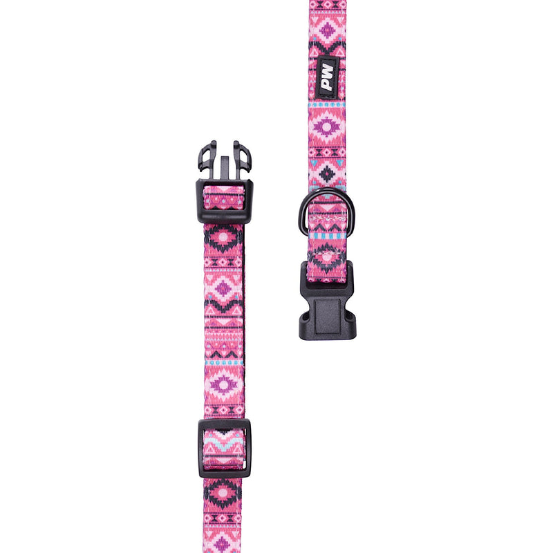 Pure Western Billie Dog Collar Pink