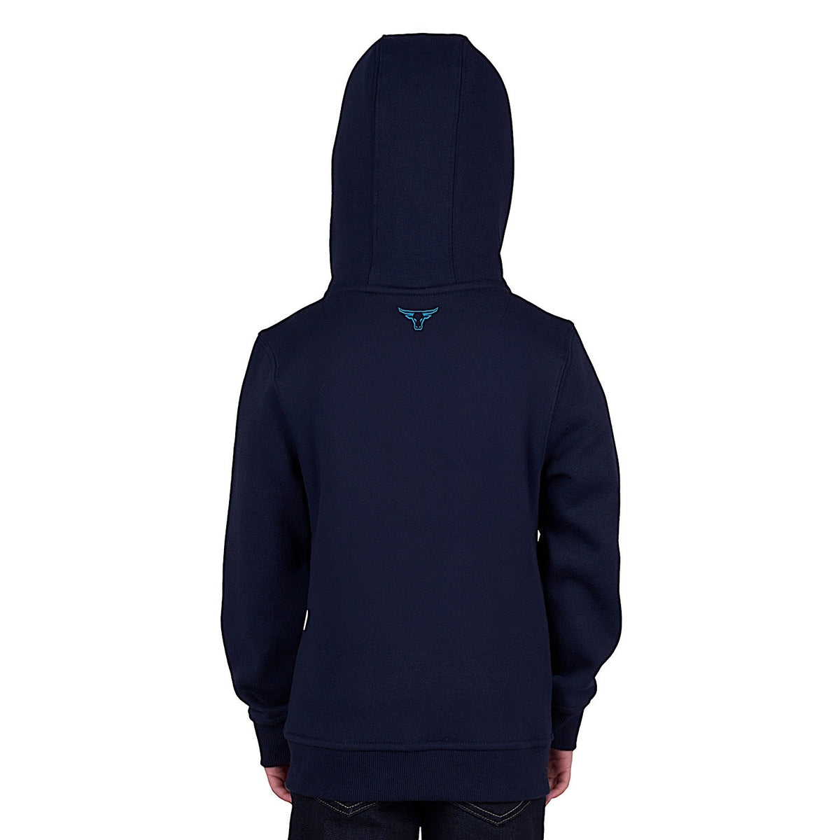 Pure Western Boy’s Carl Zip Through Hoodie - Navy