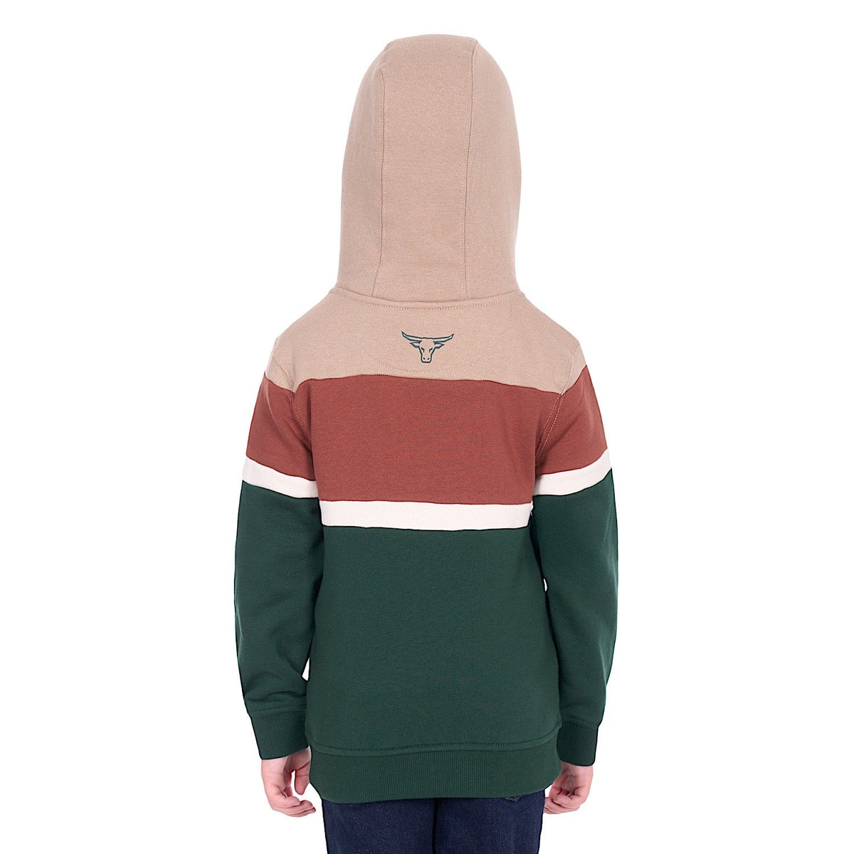 Pure Western Boy’s Harry Hoodie - Green/Multi