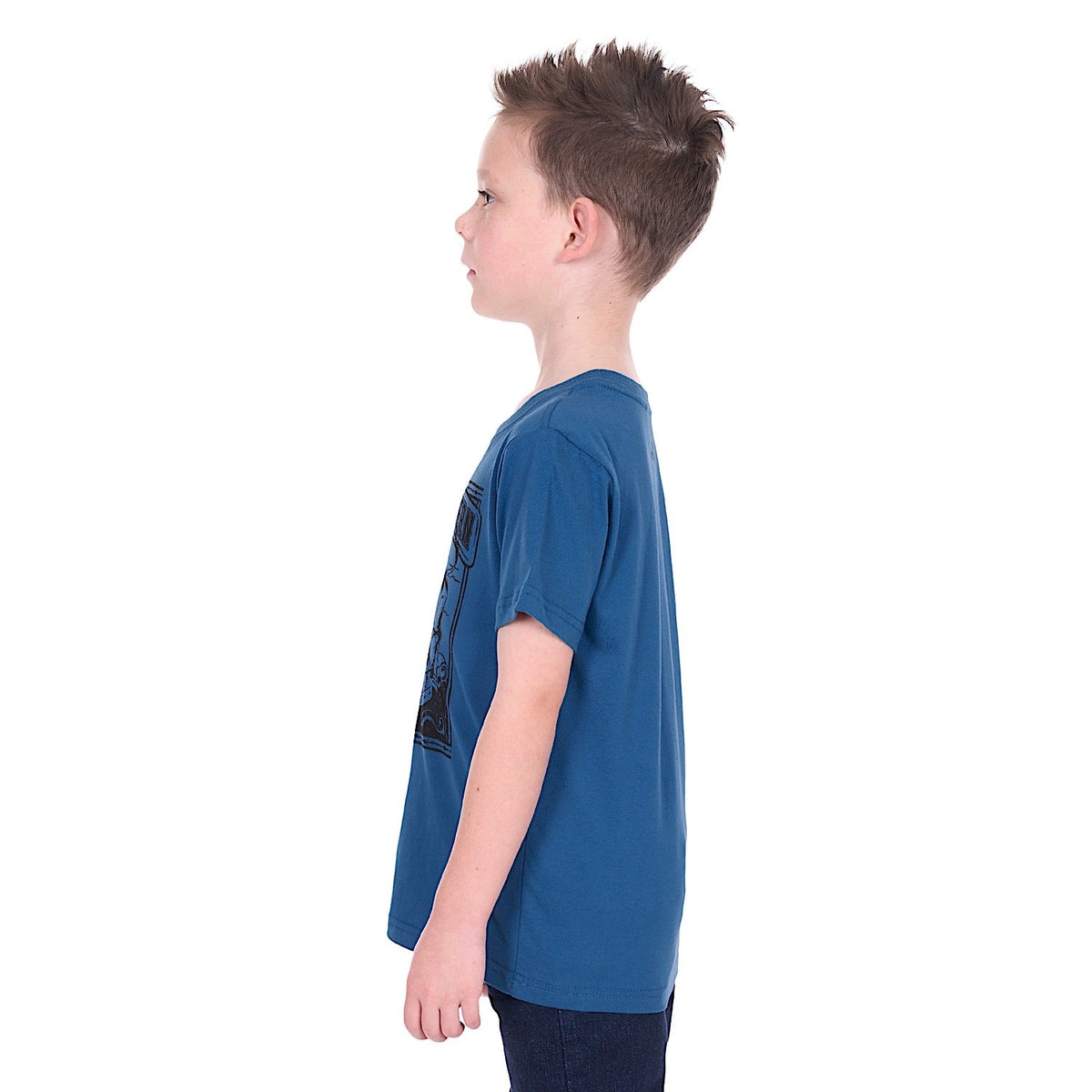 Pure Western Boy’s Rodeo T-Shirt - Denim