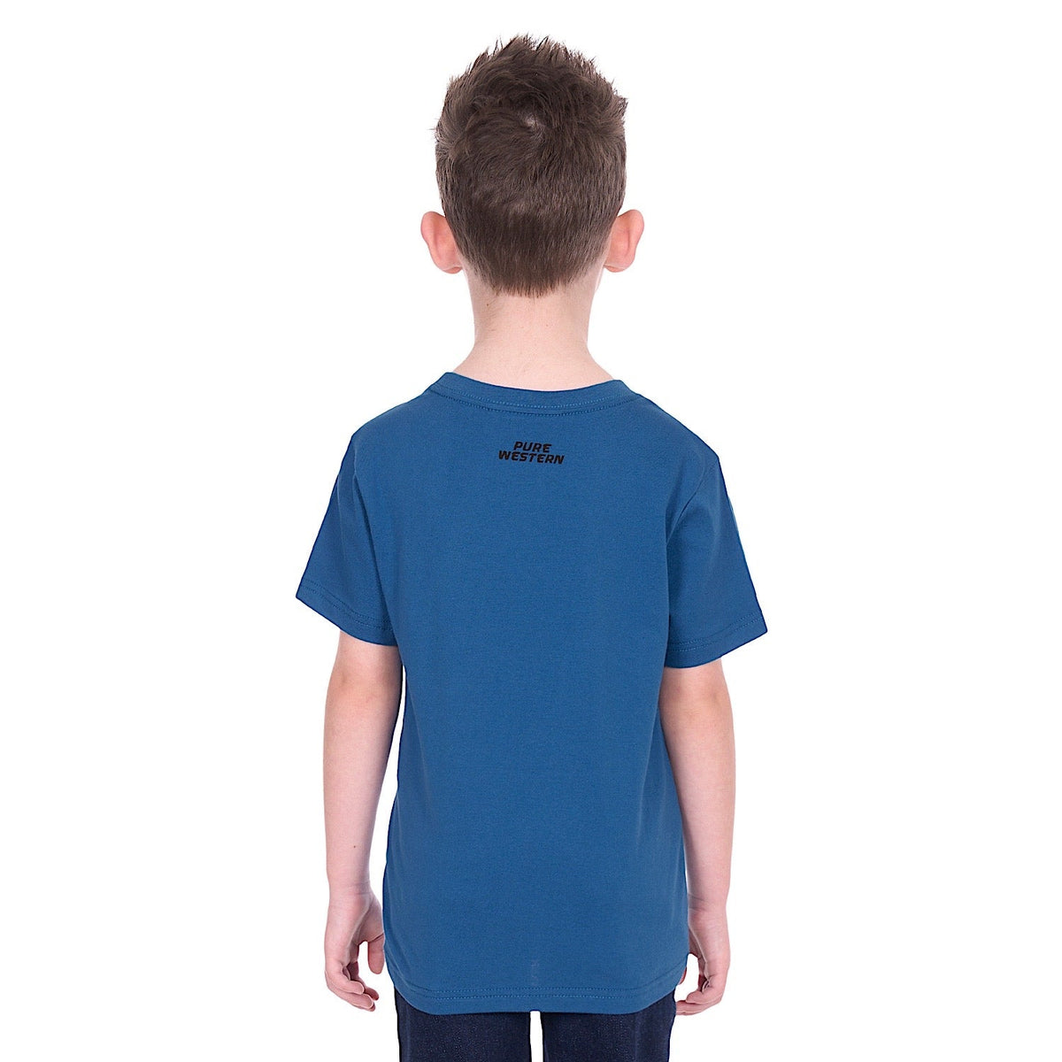 Pure Western Boy’s Rodeo T-Shirt - Denim