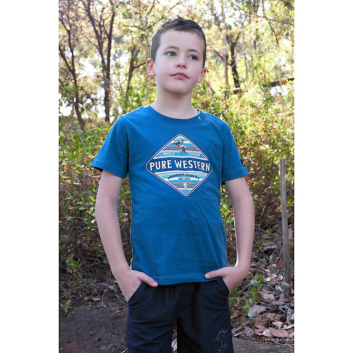 Pure Western Boy’s Todd Tee Denim