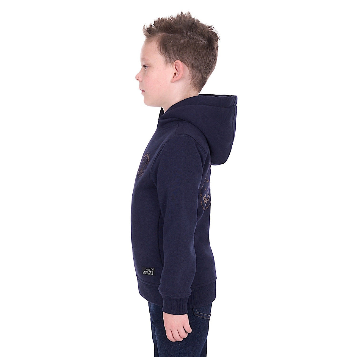 Pure Western Boy’s Walker Hoodie - Navy