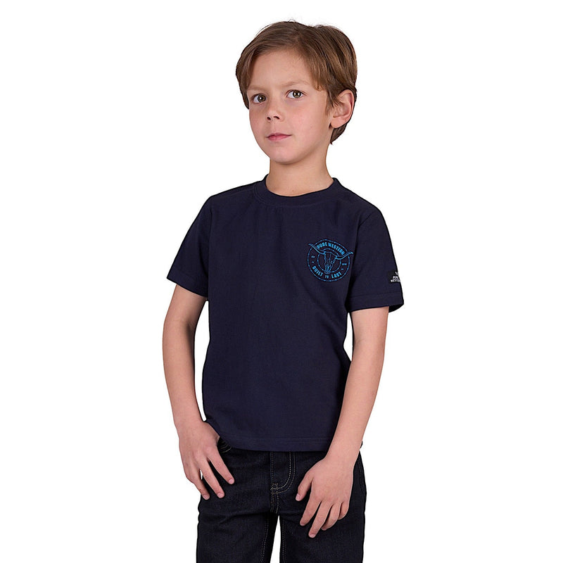 Pure Western Boy’s Walker Short Sleeve Tee - Navy