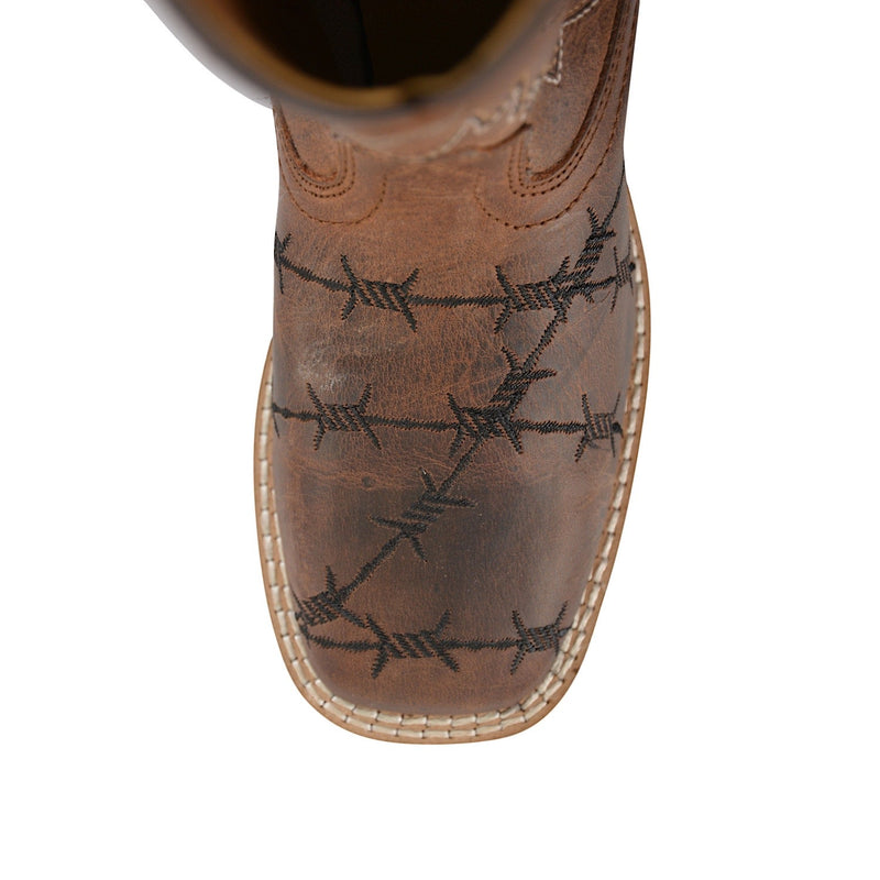 Pure Western CHILDRENS Carson Boot Oil Distressed Brown