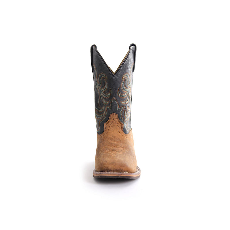Pure Western CHILDRENS Cole Boot Oil Distressed Rust/Navy