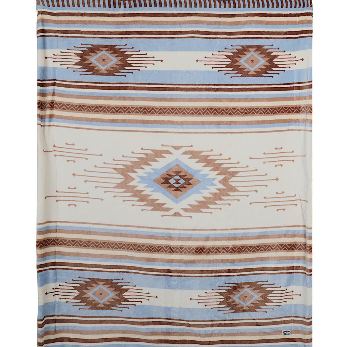 Pure Western Ellery Blanket - Natural/Blue