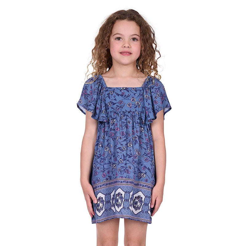 Pure Western Girl’s Amanda Dress - Blue
