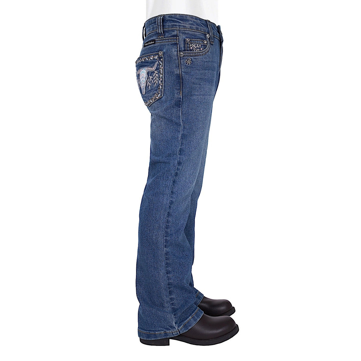 Pure Western Girl’s Ariana Boot Cut Jean - Retro Blue