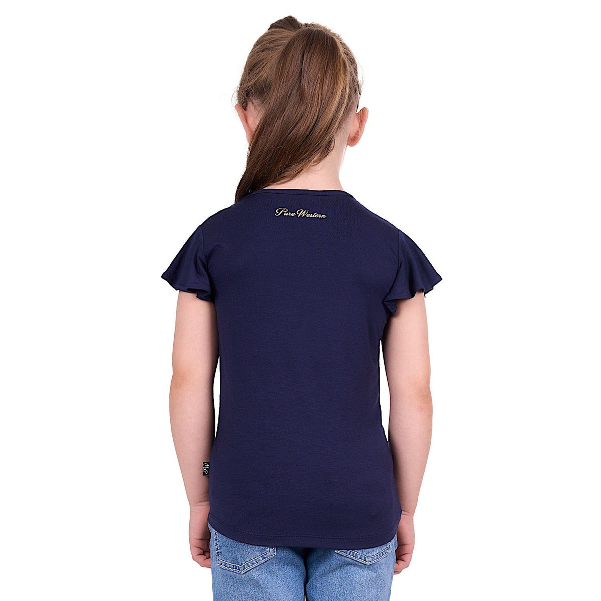 Pure Western Girl’s Ariana Tee Navy