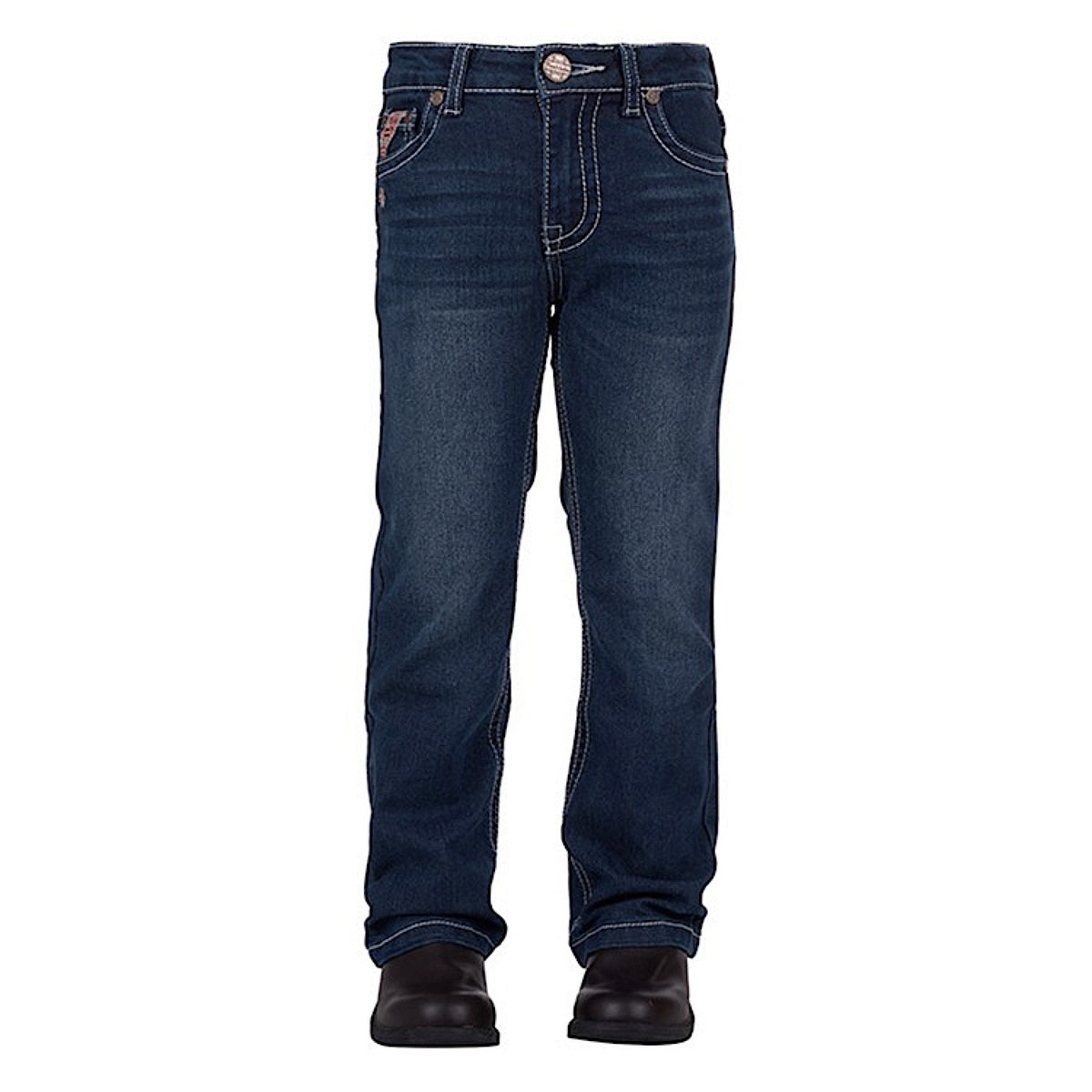 Pure Western Girls Aztec Bootcut Jean - Darkest Night