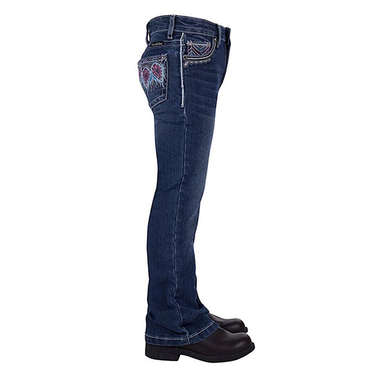 Pure Western Girls Belle Boot Cut Jean - Morning Sky