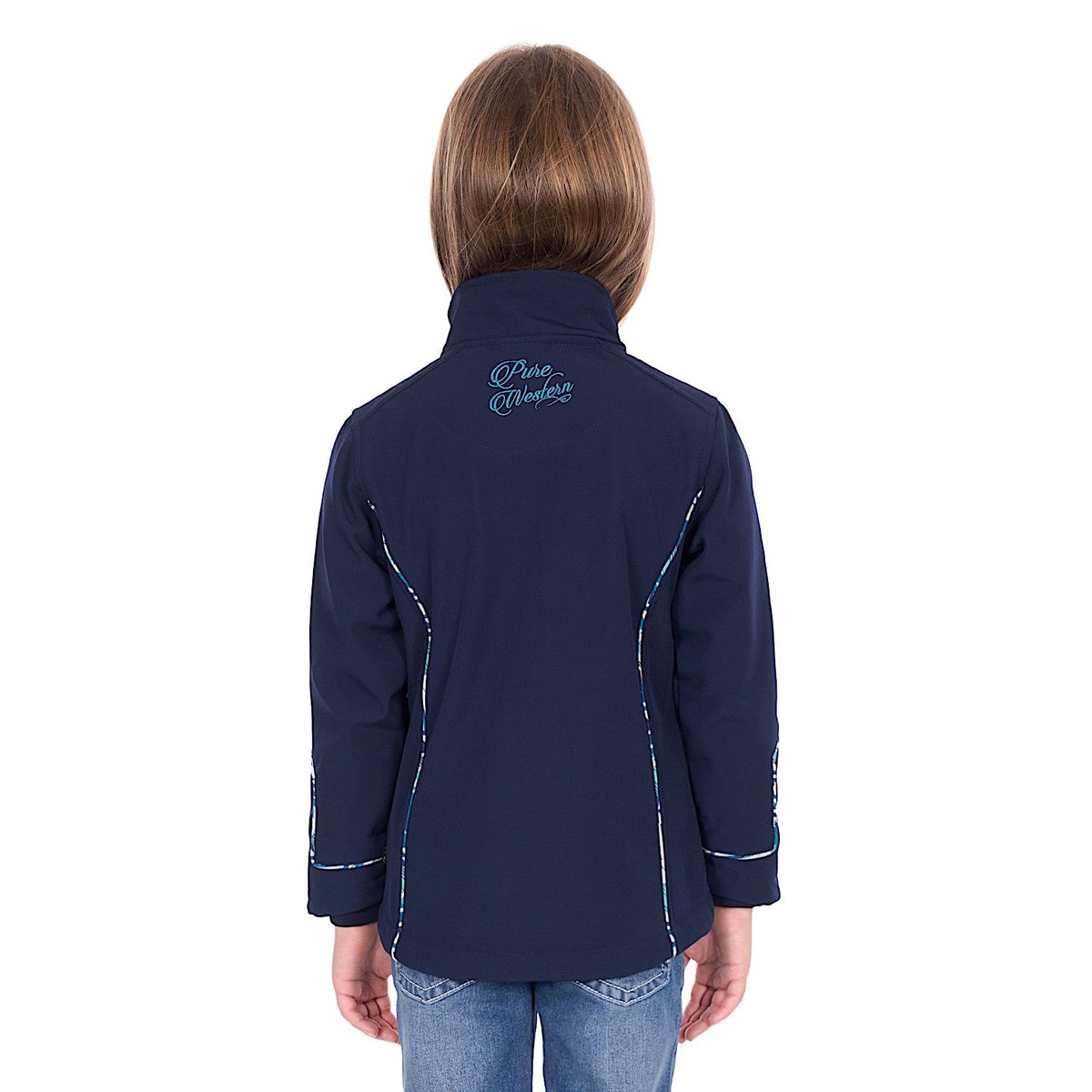 Pure Western Girl’s Corine Softshell Jacket - Navy