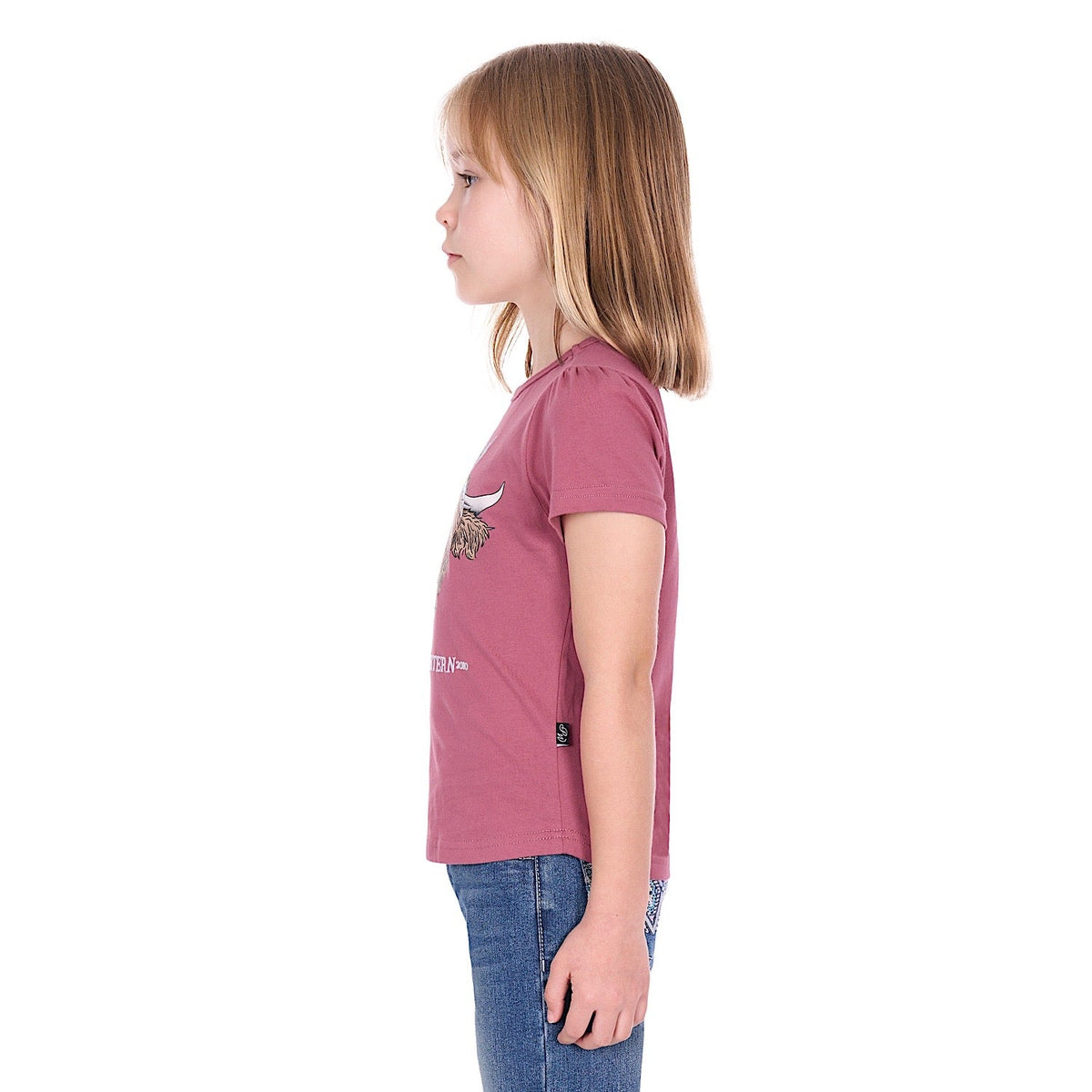 Pure Western Girl’s Estelle T-Shirt - Raspberry