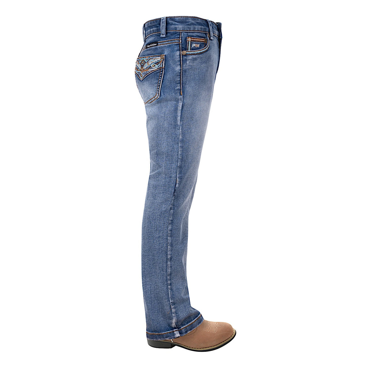 Pure Western Girl’s Nina Boot Cut Jean-Moonshine