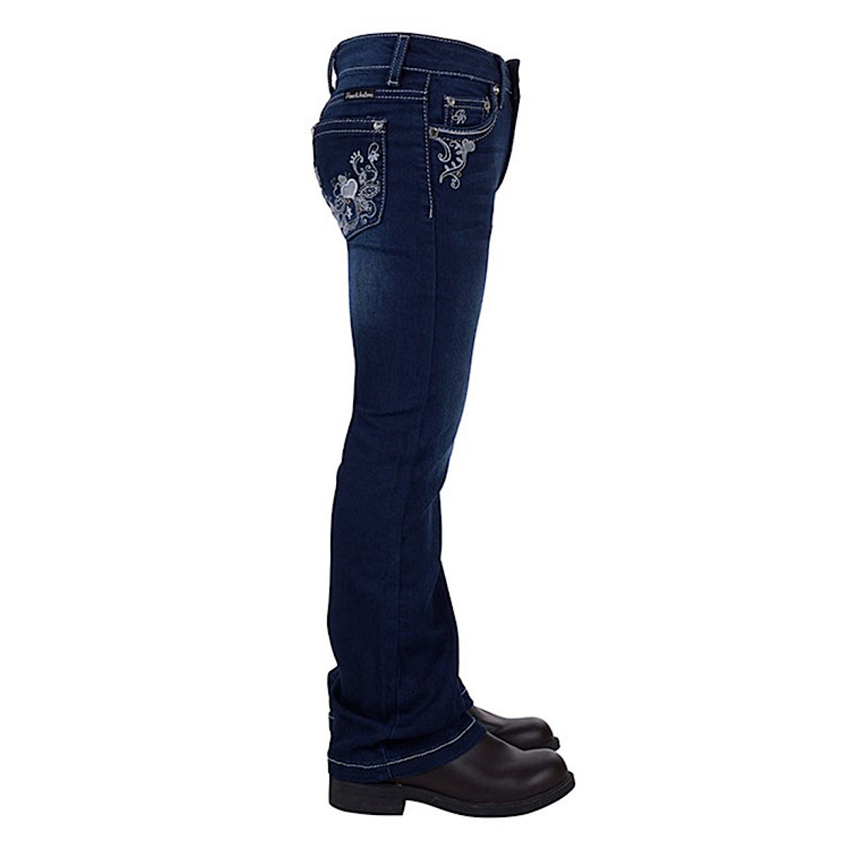 Pure Western Girls Rosie Boot Cut Jean - Dark Night