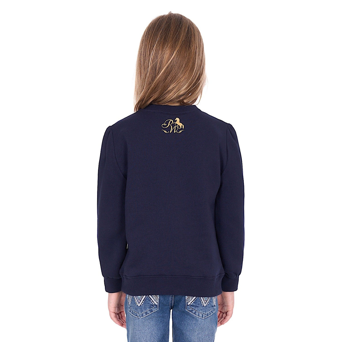 Pure Western Girl’s Sandy Crew - Navy