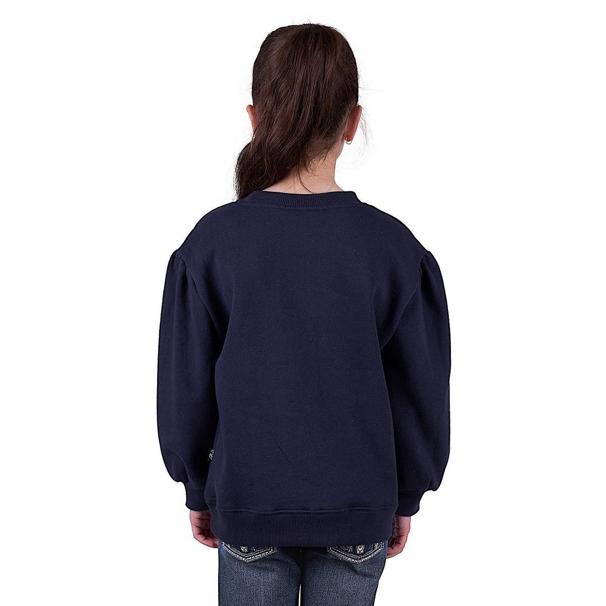 Pure Western Girl’s Sienna Crew - Navy