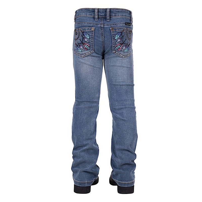 Pure Western Girls Sunny Boot Cut Jean - Faded Blue