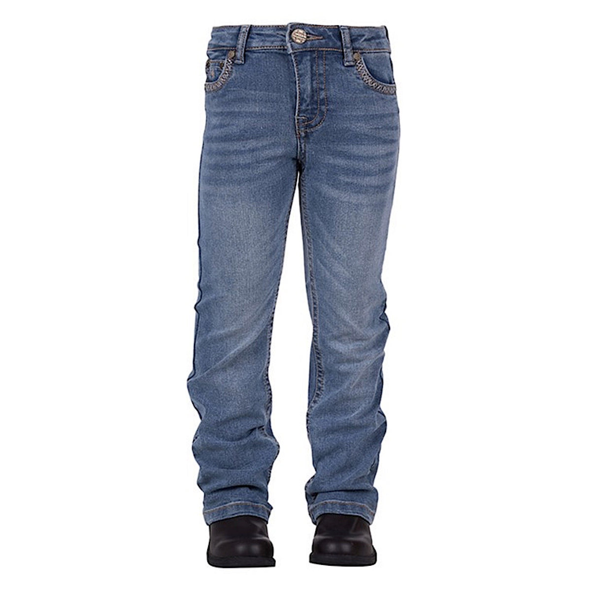 Pure Western Girls Sunny Boot Cut Jean - Faded Blue