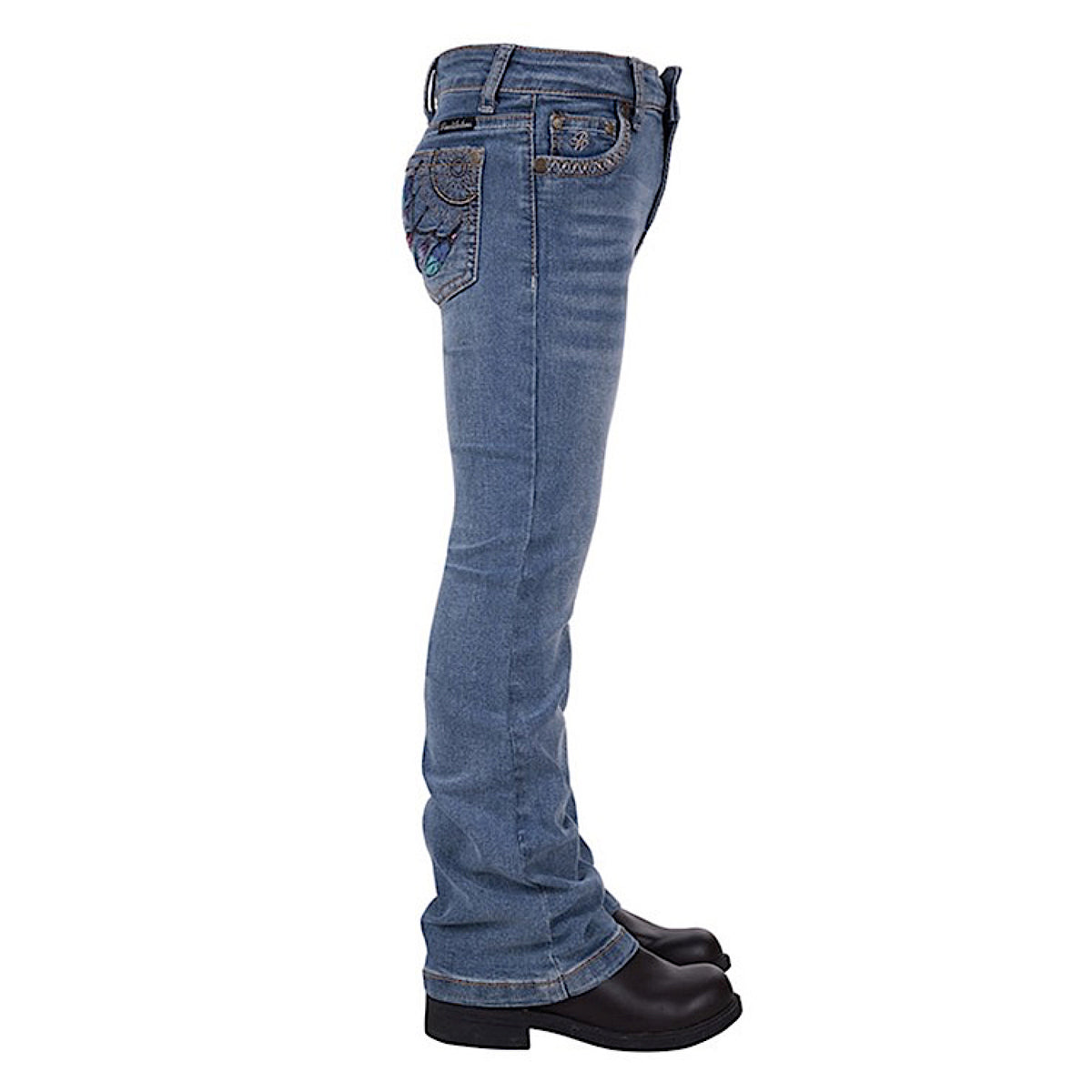 Pure Western Girls Sunny Boot Cut Jean - Faded Blue