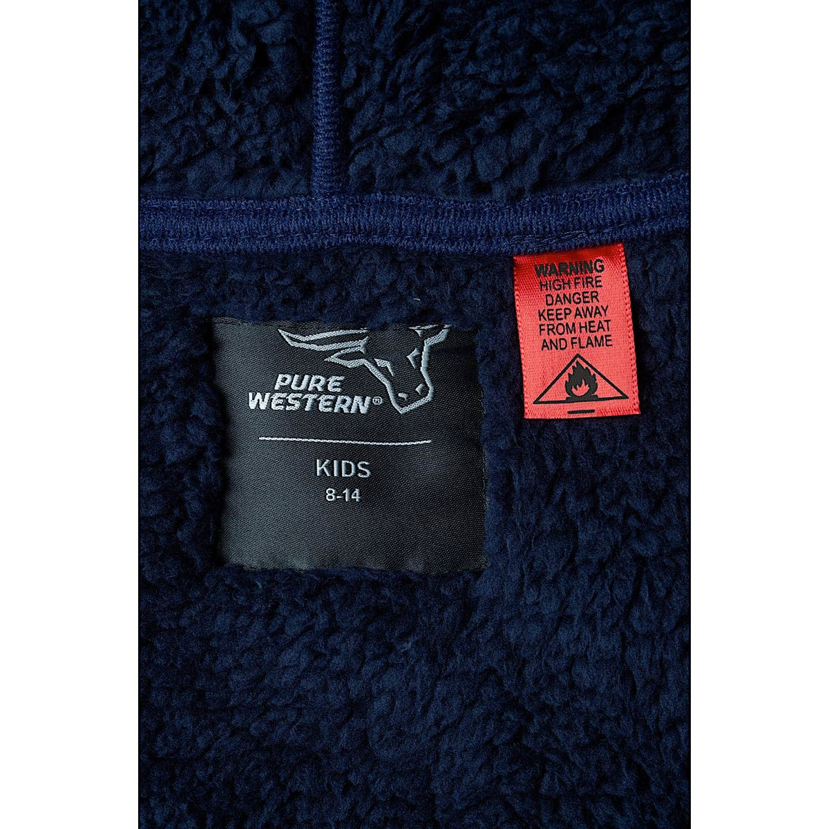 Pure Western Kid's Cactus Print Snuggle Hoodie - Navy