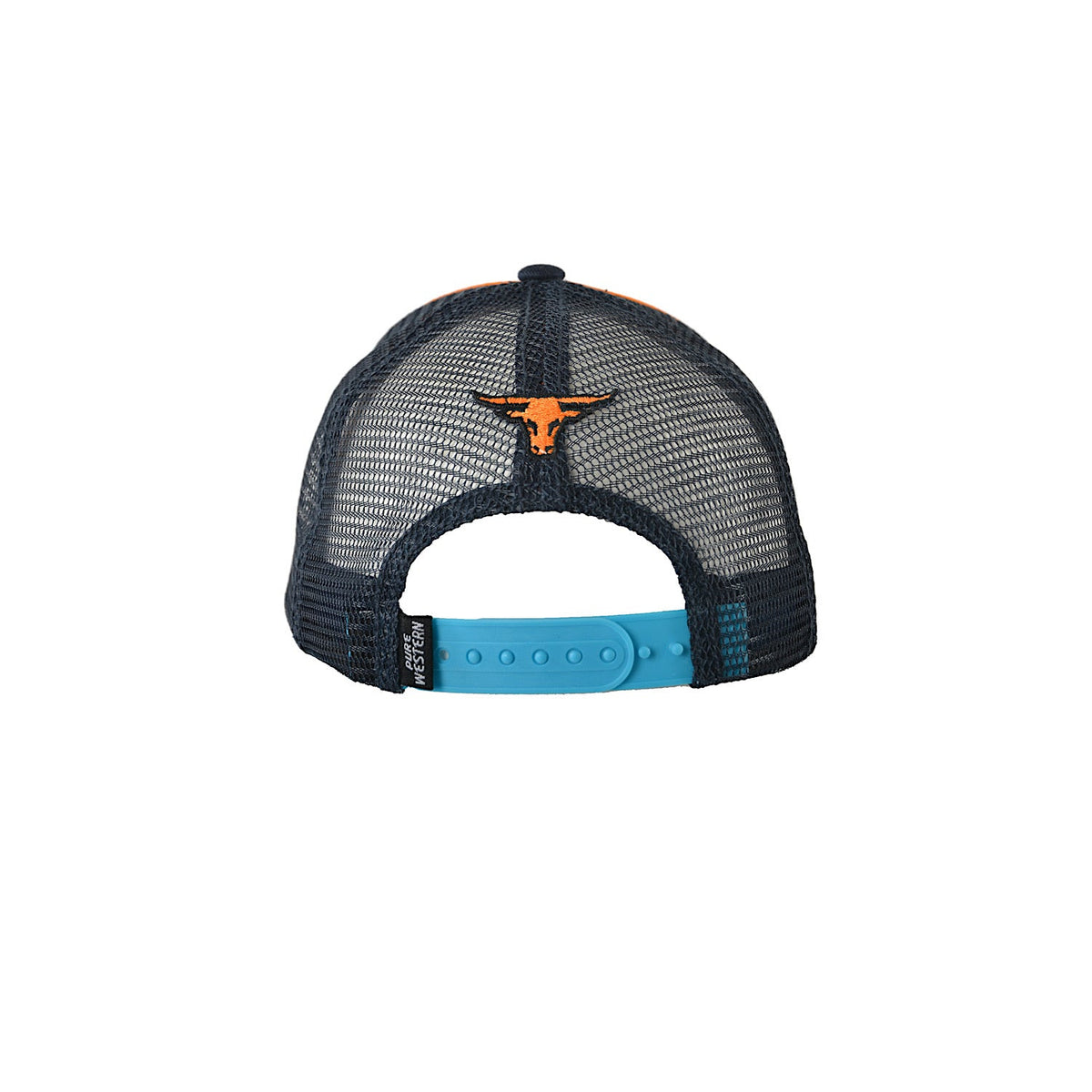 Pure Western Kid’s Clarke Trucker Cap-Navy