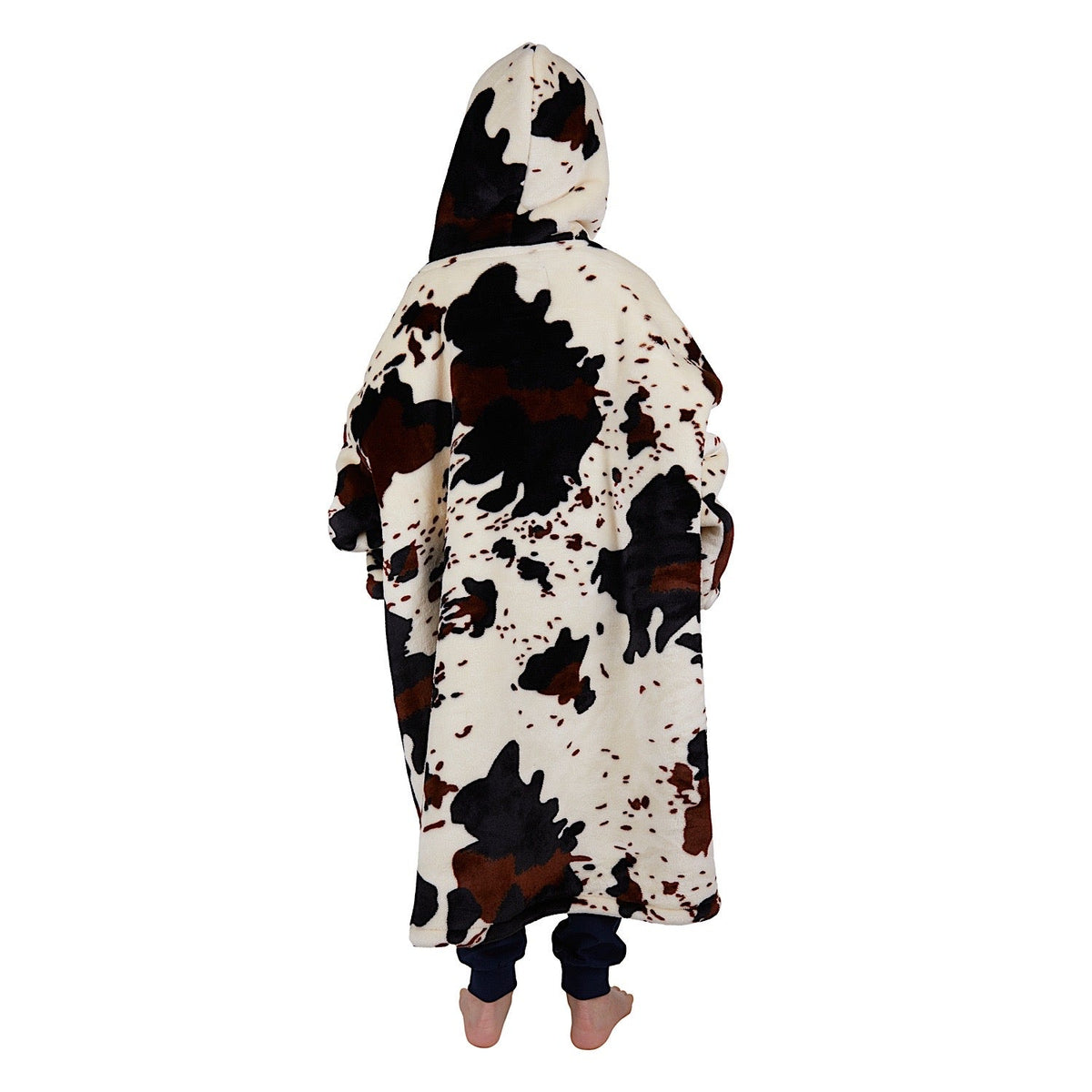 Pure Western Kid’s Cow Print Snuggle Hoodie Multi