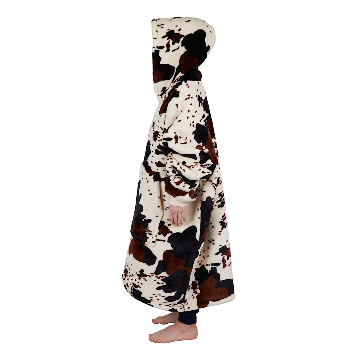 Pure Western Kid’s Cow Print Snuggle Hoodie Multi