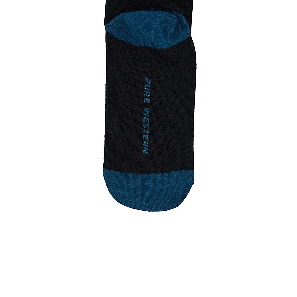 Pure Western Kid’s Crew Socks (Twin Pack) - Black/Teal