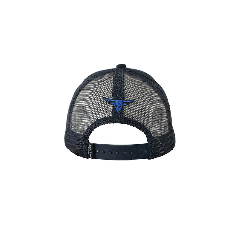 Pure Western Kids Payne Trucker Cap-Navy