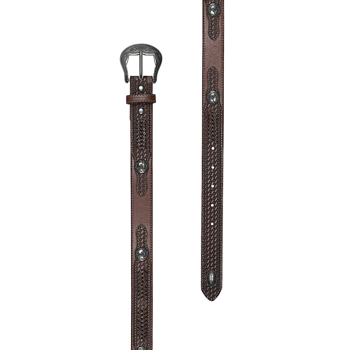 Pure Western Kid’s Rylan Belt - Dark Tan