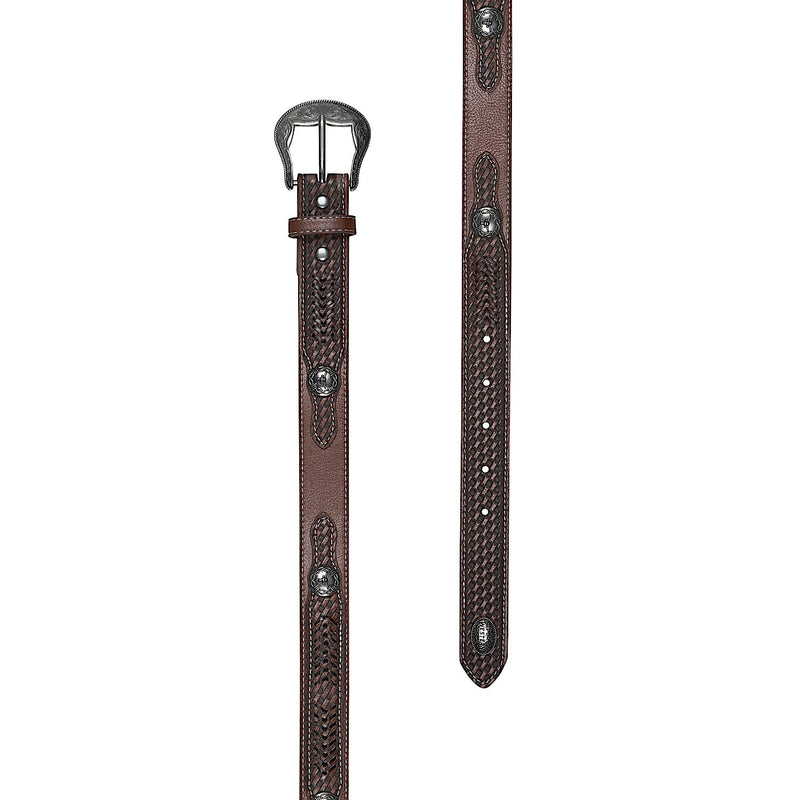 Pure Western Kid’s Rylan Belt - Dark Tan