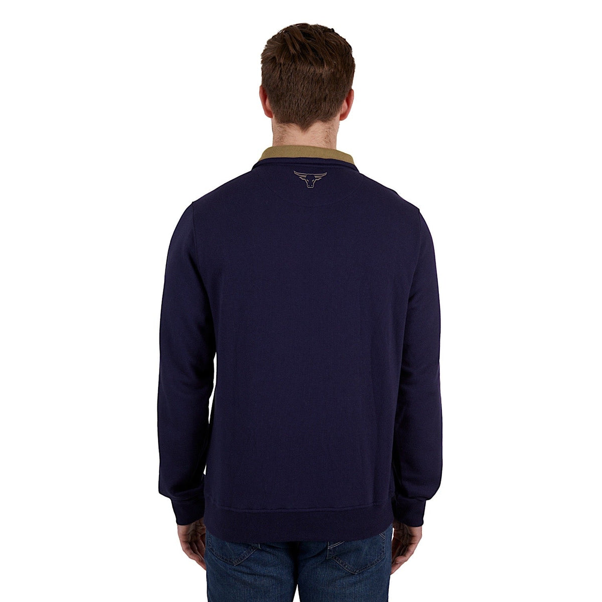 Pure Western Mens Alexander 1/4 Zip Pullover Navy