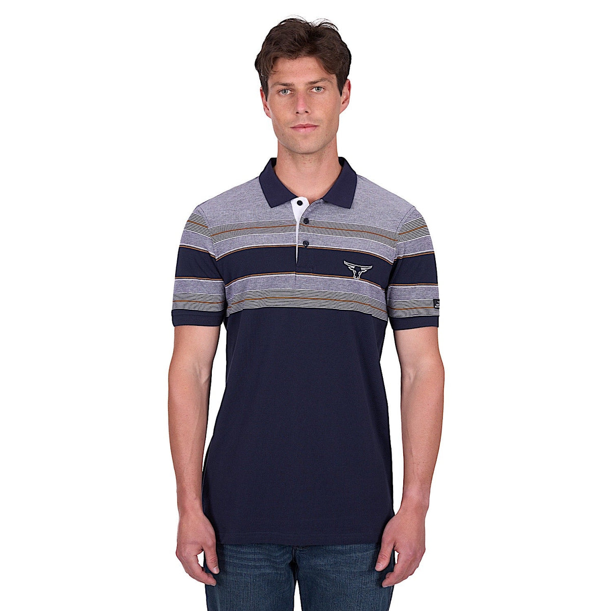 Pure Western Men’s Brad Polo - Navy