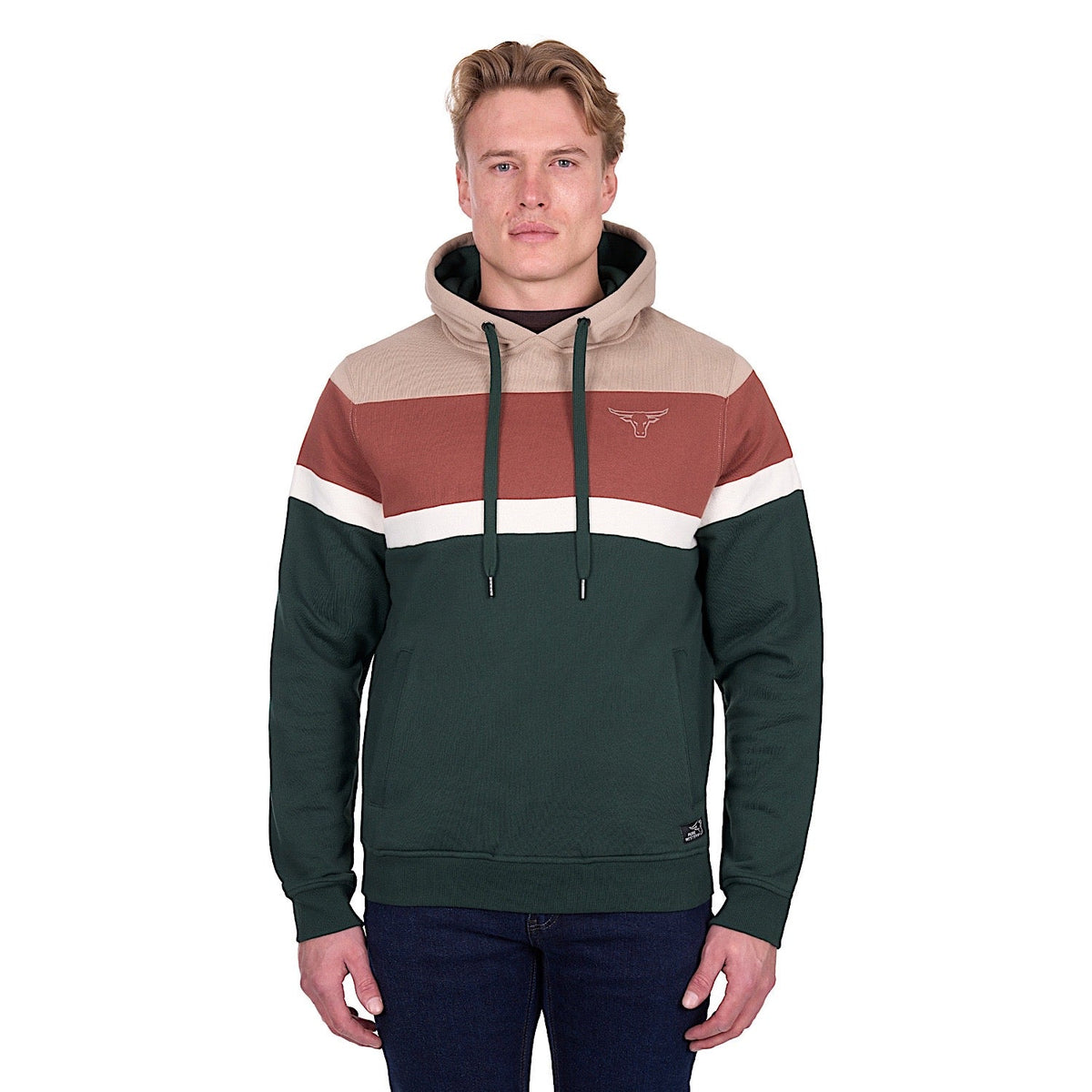 Pure Western Men’s Harry Hoodie - Green/Multi
