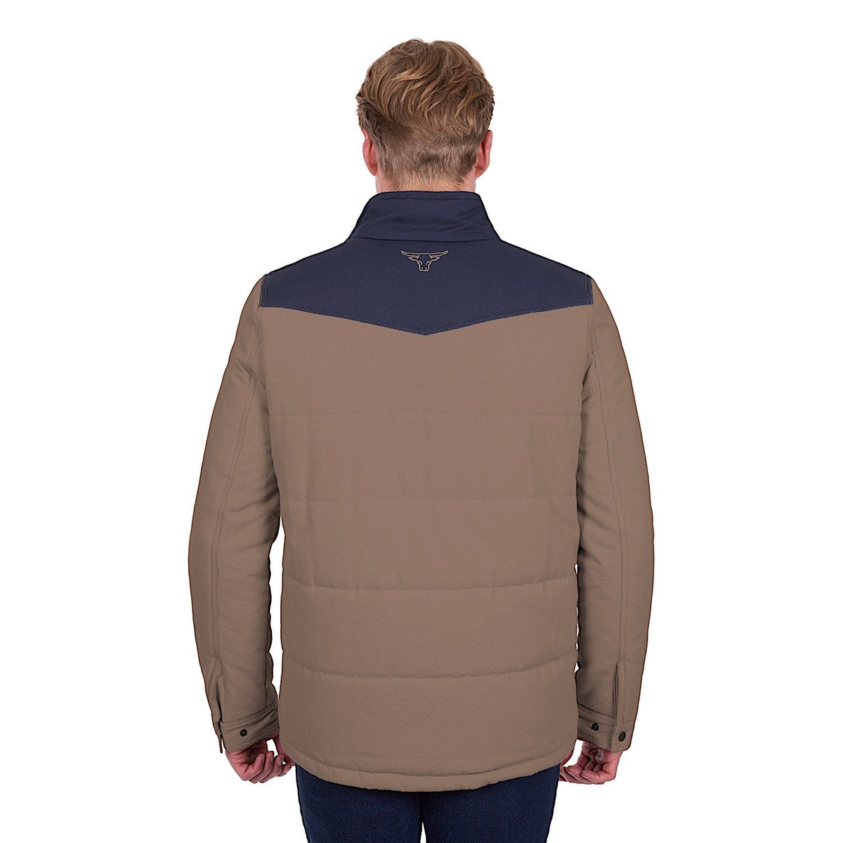 Pure Western Men’s Jamie Jacket - Stone/Navy