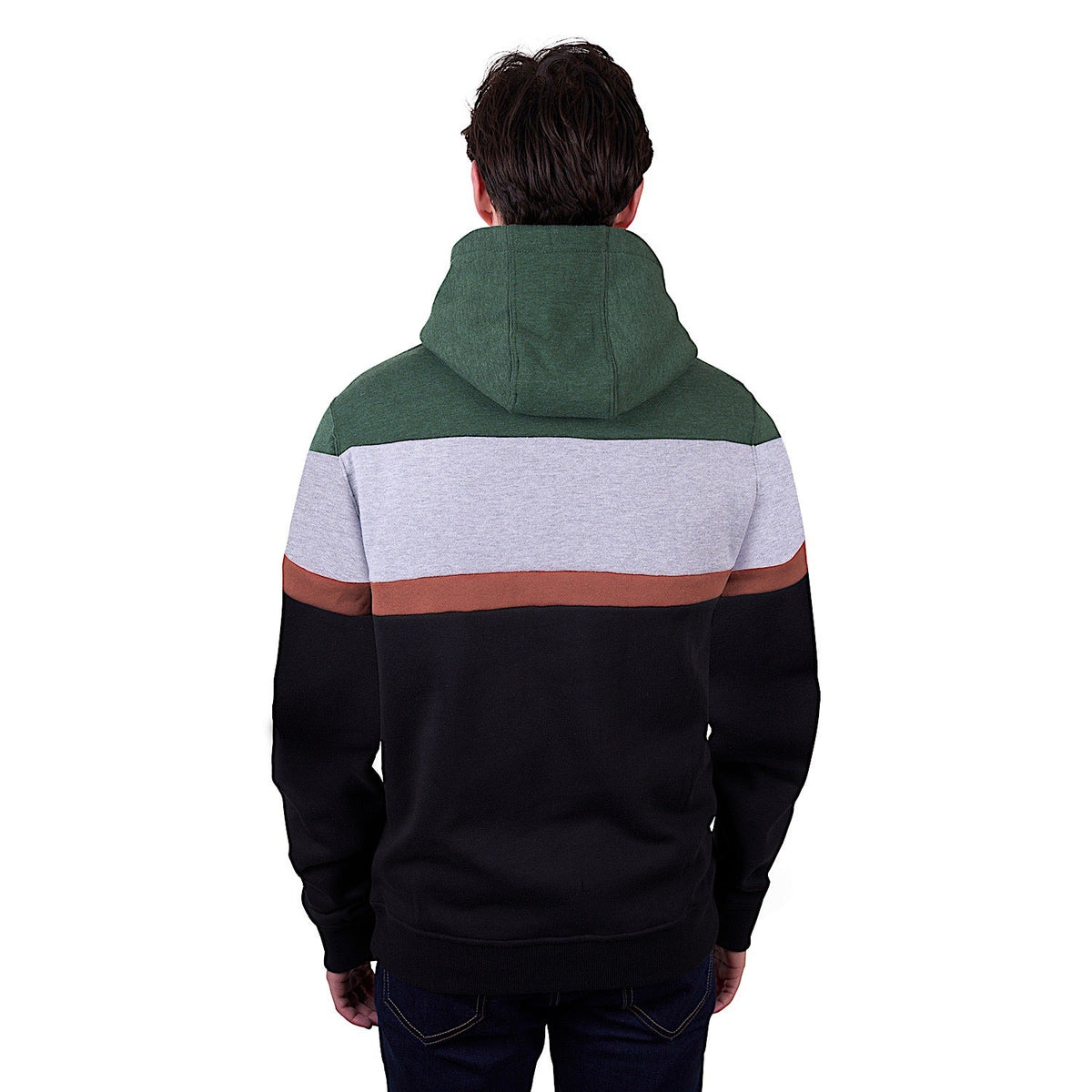 Pure Western Men’s Nick Pullover Hoodie - Black/Green Marle