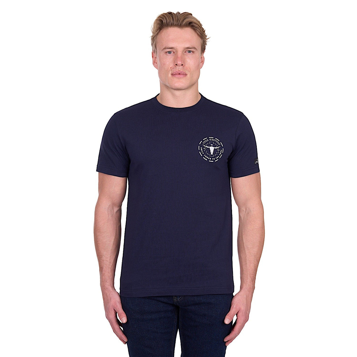 Pure Western Men’s Oscar T-Shirt - Navy