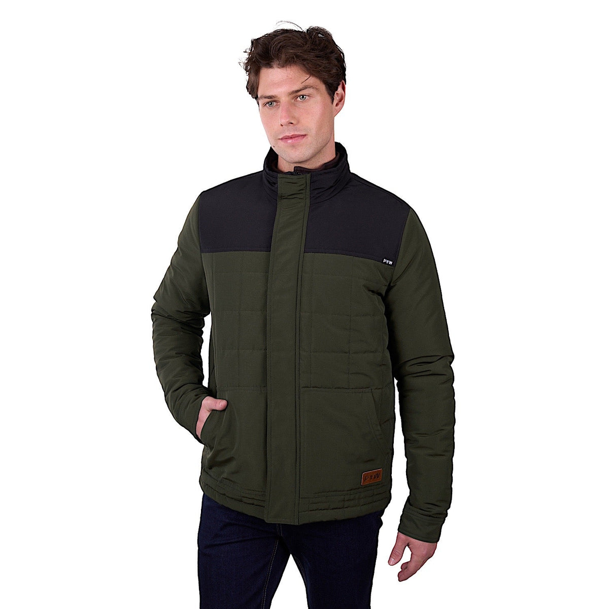 Pure Western Men’s Ralph Jacket - Green/Black
