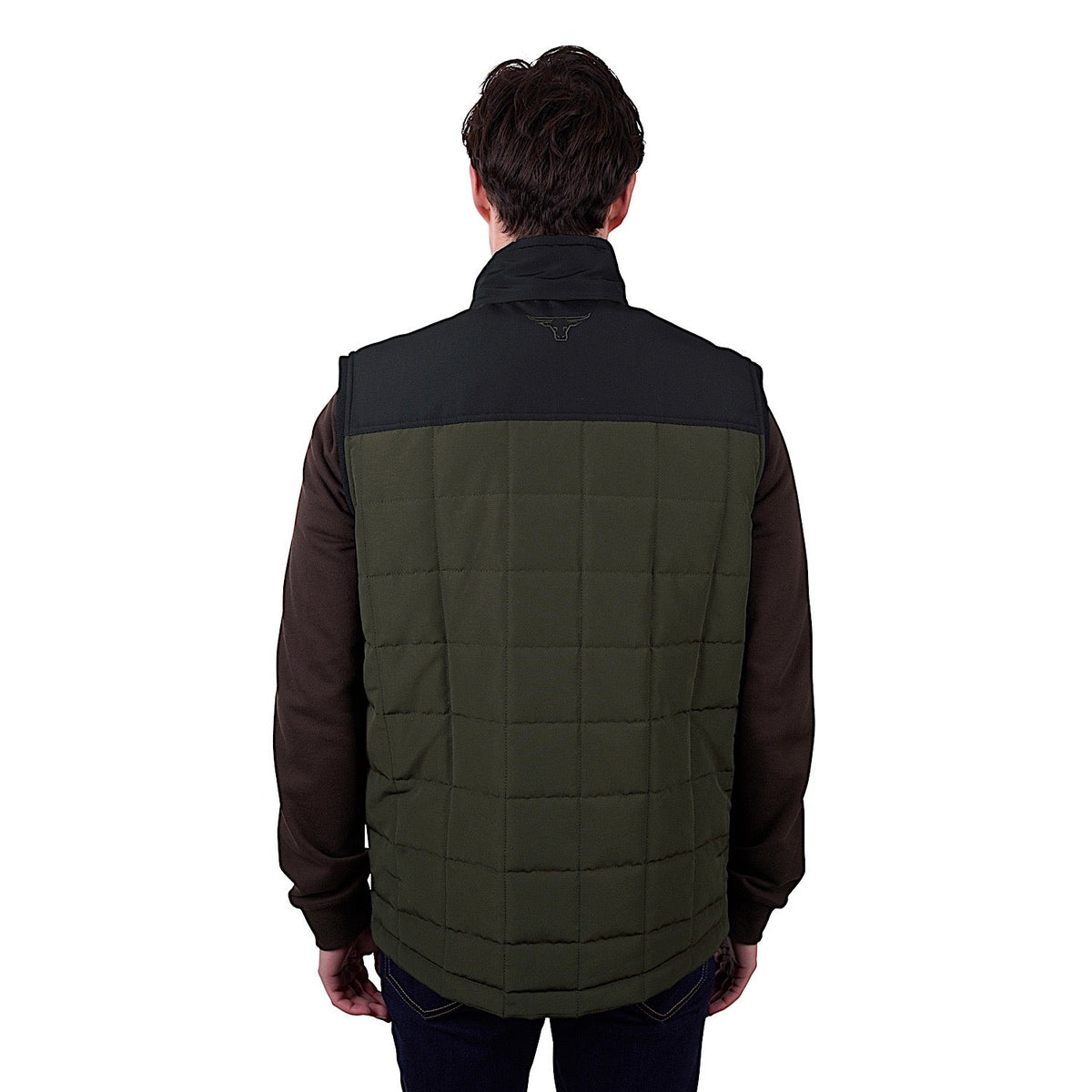 Pure Western Men’s Ralph Reversible Vest - Green/Black